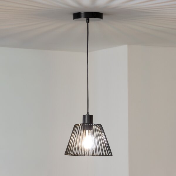 Brilagi - LED полилей на кабел CERIA WIRE 1xE27/40W/230V Ø 21 см черен