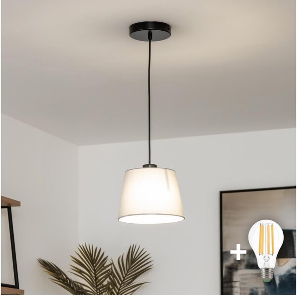 Brilagi - LED полилей на кабел CERIA 1xE27/40W/230V Ø 20,5 см, сив