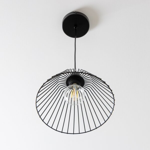 Brilagi - LED полилей с кабелно окачване CERIA WIRE 1xE27/40W/230V Ø 30 см черен