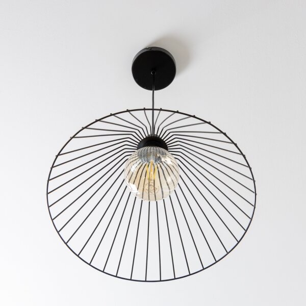 Brilagi - LED полилей на кабел CERIA WIRE 1xE27/40W/230V диаметър 45 см черен