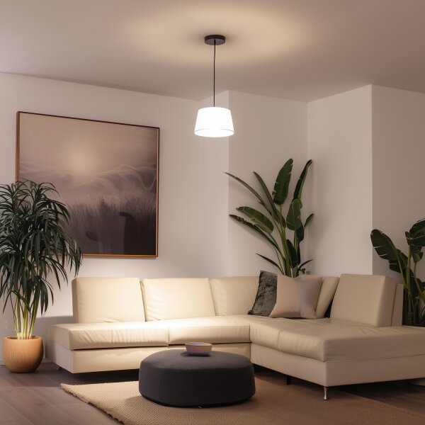 Brilagi - LED полилей на кабел CERIA 1xE27/40W/230V Ø 25 см бял