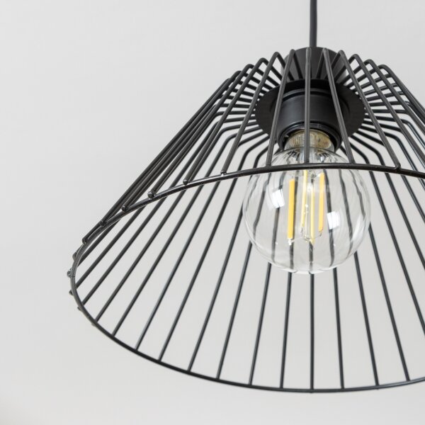 Brilagi - LED полилей с кабелно окачване CERIA WIRE 1xE27/40W/230V Ø 30 см черен