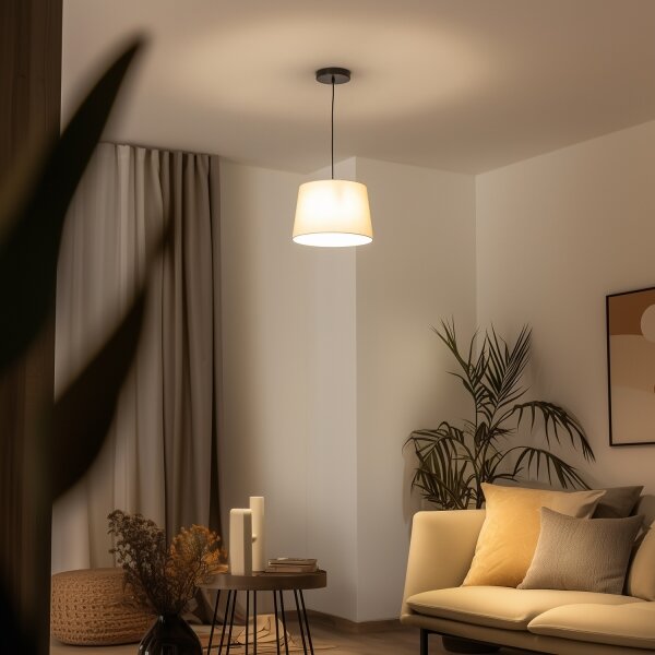 Brilagi - LED полилей на кабел CERIA 1xE27/40W/230V Ø 30 см бежов