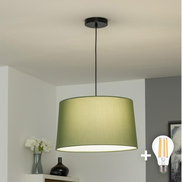 Brilagi - LED пендел CERIA 1xE27/40W/230V Ø 45 см зелен