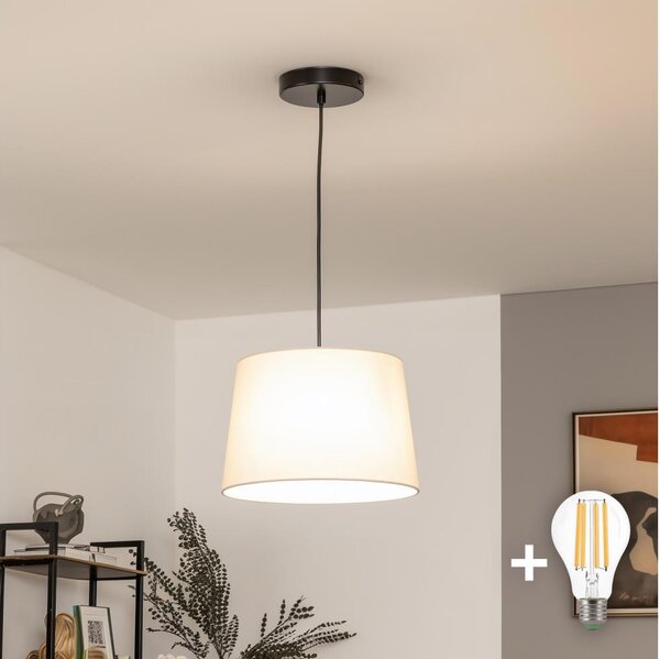 Brilagi - LED полилей на кабел CERIA 1xE27/40W/230V Ø 30 см бежов