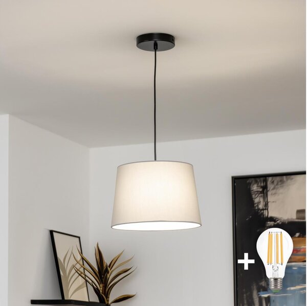 Brilagi - LED полилей на кабел CERIA 1xE27/40W/230V Ø 30 см, сив