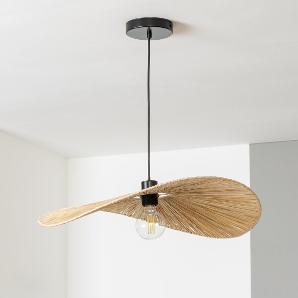 Brilagi - LED полилей на шнур CERIA BOHO 1xE27/40W/230V диам. 60 см рафия