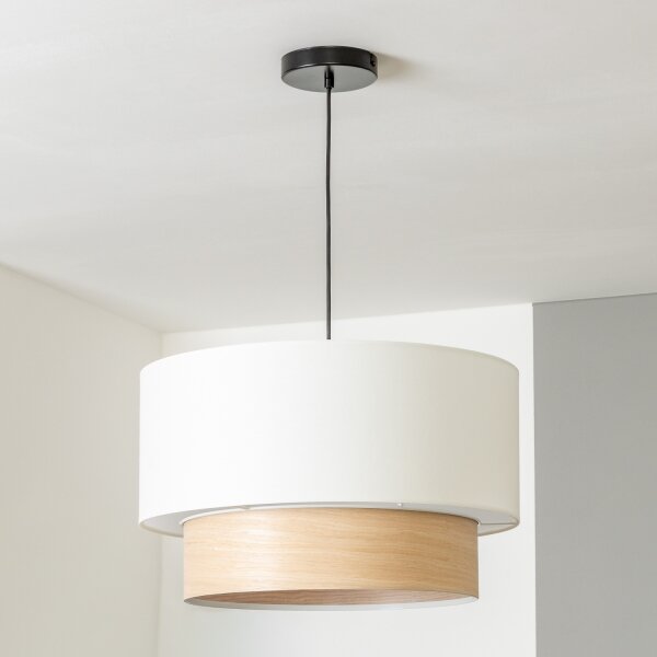Brilagi - LED полилей на кабел CERIA 1xE27/40W/230V Ø 50 см бял/бежов