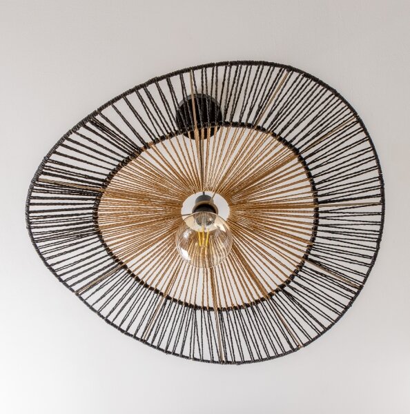 Brilagi - LED полилей на кабел CERIA BOHO 1xE27/40W/230V Ø 50 см черен/кафяв