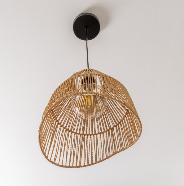 Brilagi - LED полилей на кабел CERIA BOHO 1xE27/40W/230V, диаметър 30 см, кафяв