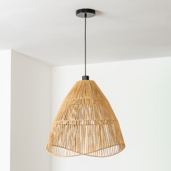 Brilagi - LED полилей на кабел CERIA BOHO 1xE27/40W/230V Ø 50 см кафяв