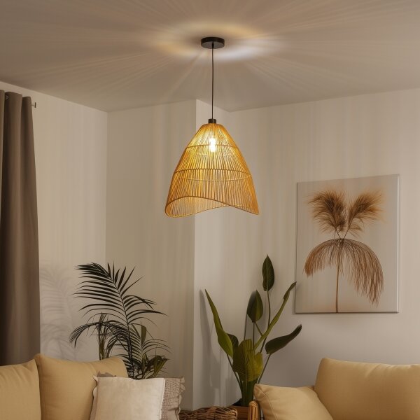 Brilagi - LED полилей на кабел CERIA BOHO 1xE27/40W/230V Ø 50 см кафяв