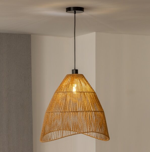 Brilagi - LED полилей на кабел CERIA BOHO 1xE27/40W/230V Ø 50 см кафяв