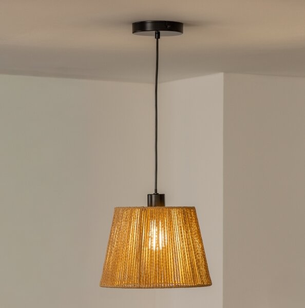 Brilagi - LED полилей на кабел CERIA BOHO 1xE27/40W/230V Ø 28 см кафяв