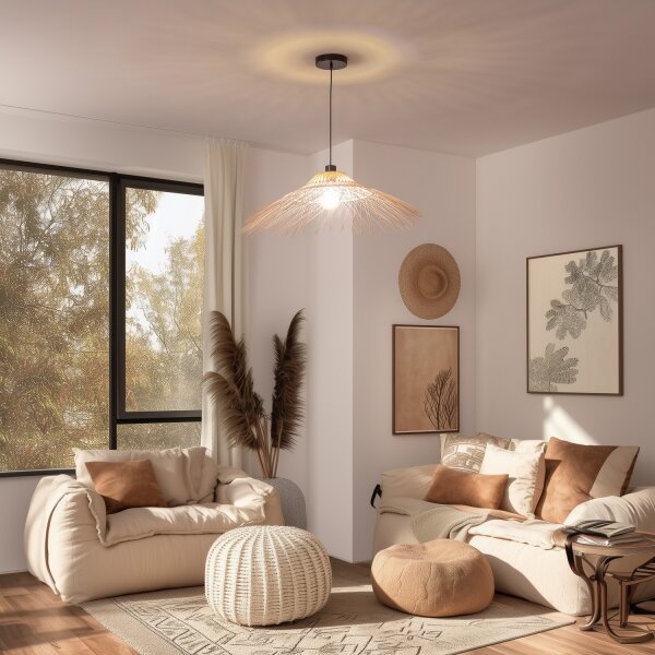Brilagi - LED пендант CERIA BOHO 1xE27/40W/230V Ø 70 cm бамбук