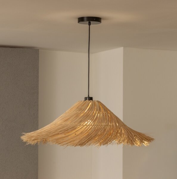 Brilagi - LED полилей на кабел CERIA BOHO 1xE27/40W/230V Ø 70 см ратан