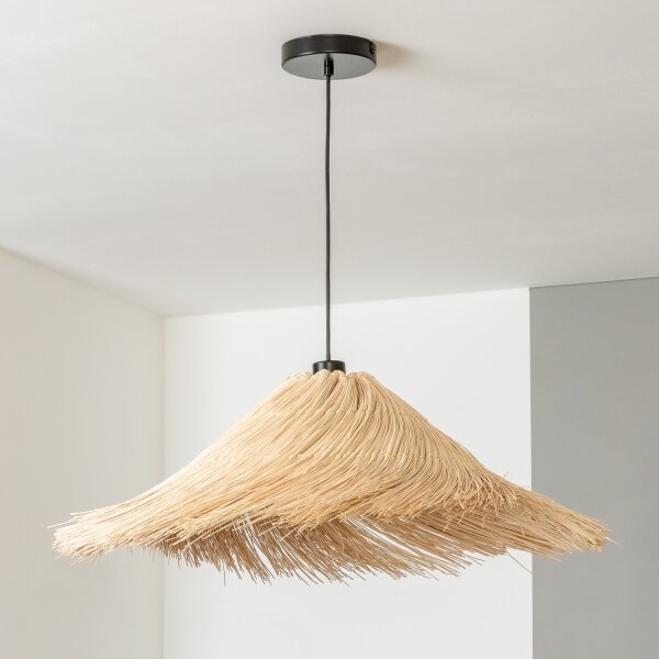 Brilagi - LED полилей на кабел CERIA BOHO 1xE27/40W/230V Ø 70 см ратан