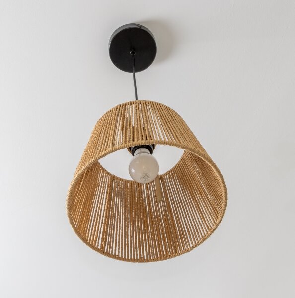 Brilagi - LED полилей на кабел CERIA BOHO 1xE27/40W/230V Ø 28 см кафяв