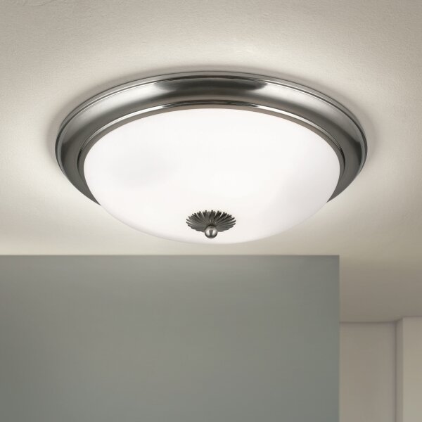 Orion - Плафон EMPIRA 3xE27/40W/230V, диаметър 48 см, матов хром
