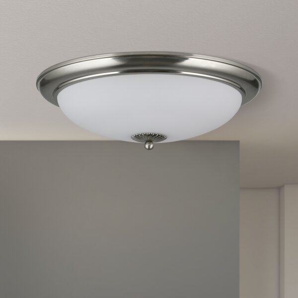 Orion - Плафон EMPIRA 3xE27/40W/230V, диаметър 48 см, матов хром