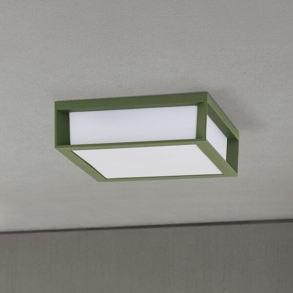 Orion - Външно осветително тяло HENRY 2xE27/15W/230V 26x26 cm IP44 зелено