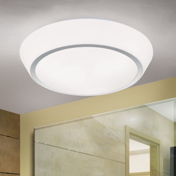 Orion - Бял таванен плафон за баня TENA 3xE27/60W/230V Ø 38 cm IP44