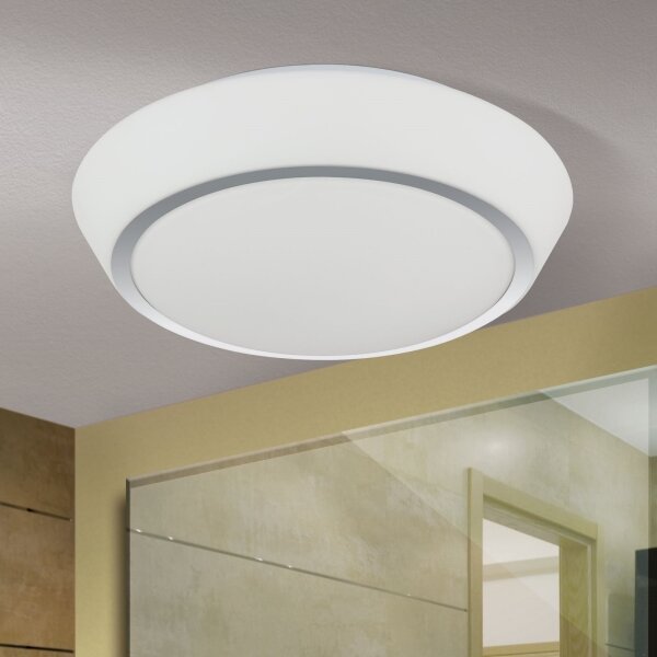 Orion - Бял таванен плафон за баня TENA 3xE27/60W/230V Ø 38 cm IP44