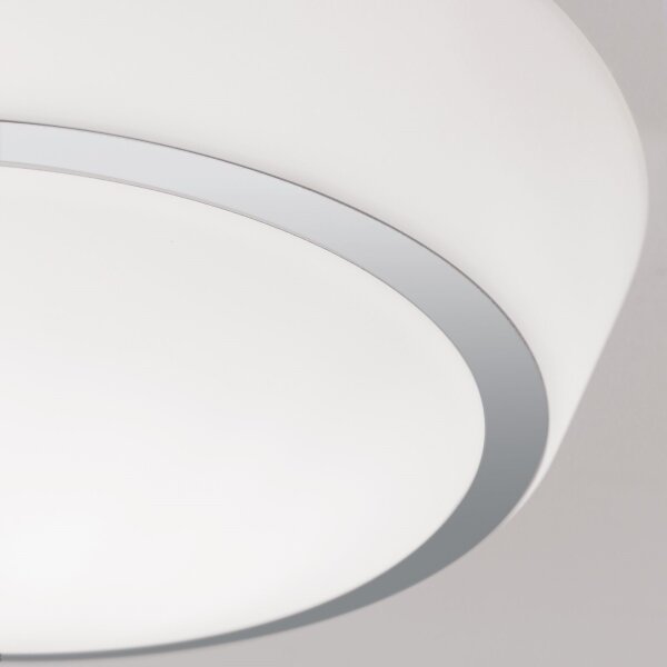 Orion - Таванно осветително тяло за баня TENA 2xE27/60W/230V Ø 30 см IP44 бяло