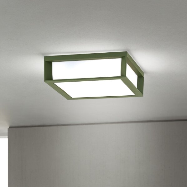 Orion - Външно осветително тяло HENRY 2xE27/15W/230V 26x26 cm IP44 зелено