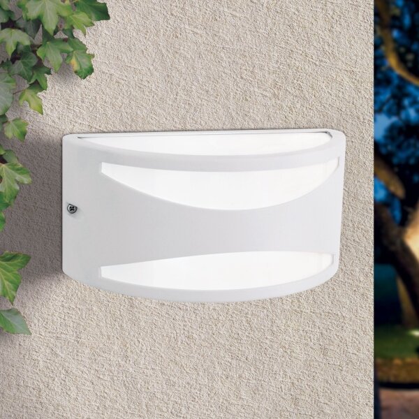 Orion - Външно стенно осветително тяло SHELL 1xE27/40W/230V IP54 бяло