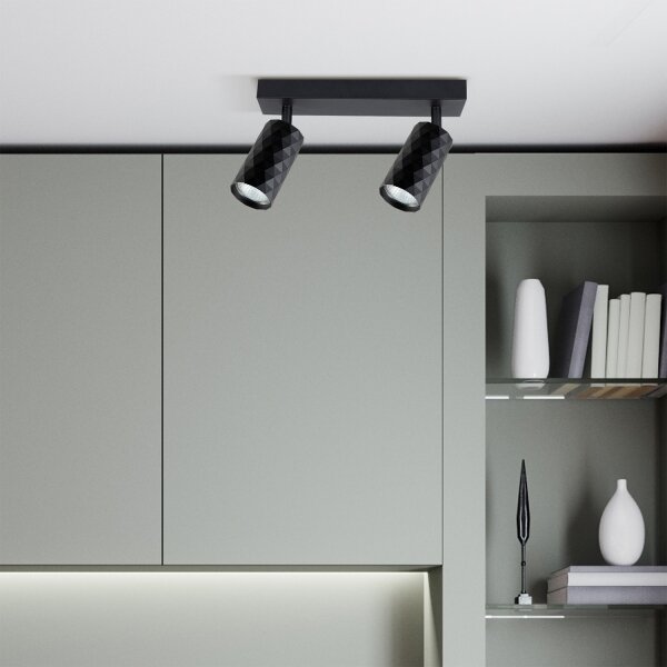 Brilagi - Точково осветително тяло SELE DIAMANT 2xGU10/30W/230V черно