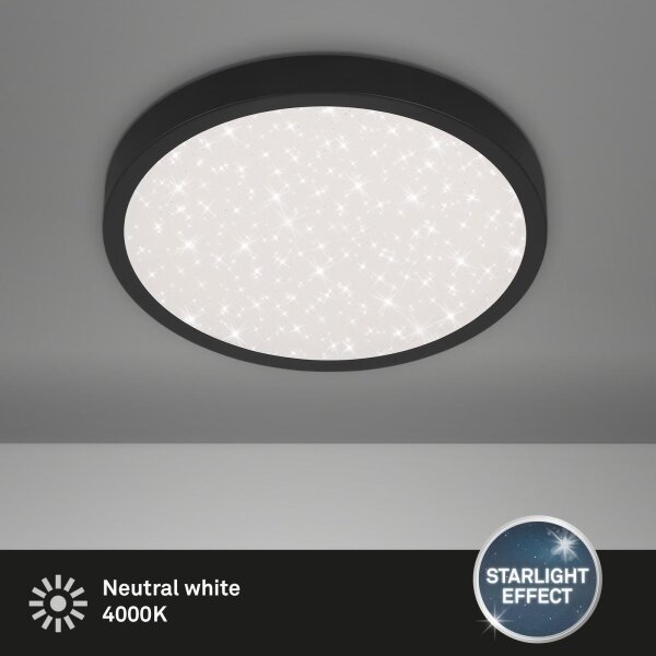 Briloner 3071-015 - LED Плафониера RUNA LED/24W/230V черен