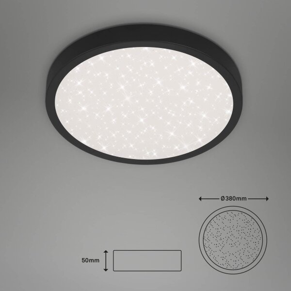 Briloner 3071-015 - LED Плафониера RUNA LED/24W/230V черен
