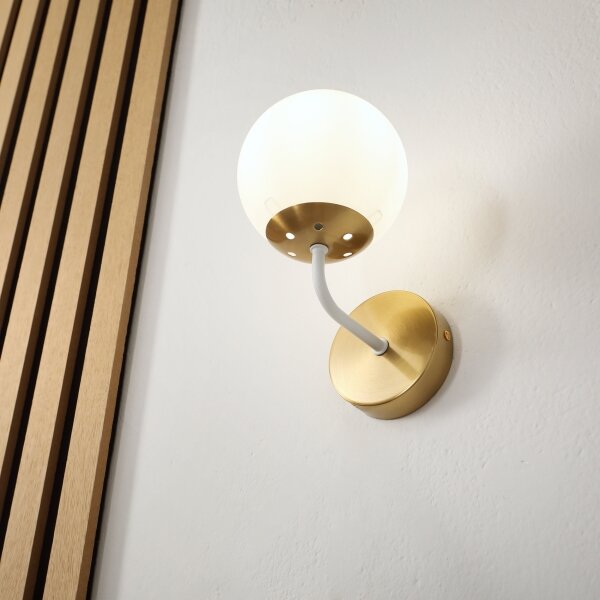 Brilagi - Настенна лампа MALIVA 1xE14/15W/230V златна/бяла