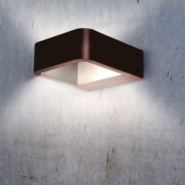Brilagi - LED външно осветително тяло BARI LED/7W/230V 3000/4000/6000K кафяво IP54