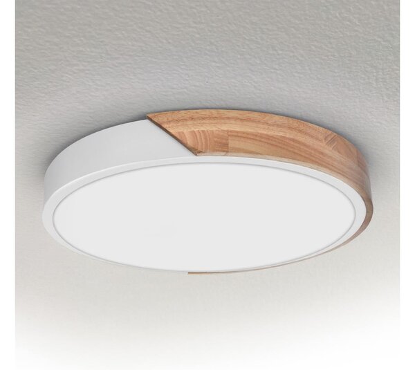 Brilagi - LED плафон PILANA LED/24W/230V дъб/бял диаметър 30 см