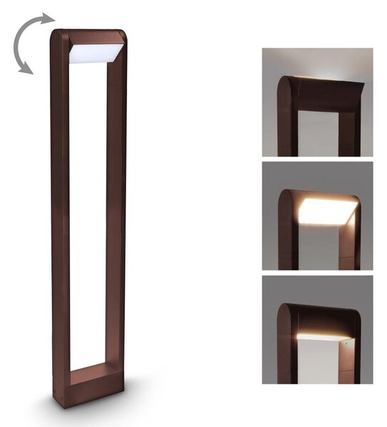 Brilagi - LED външна лампа CROTONE LED/7W/230V кафява IP54 80 см