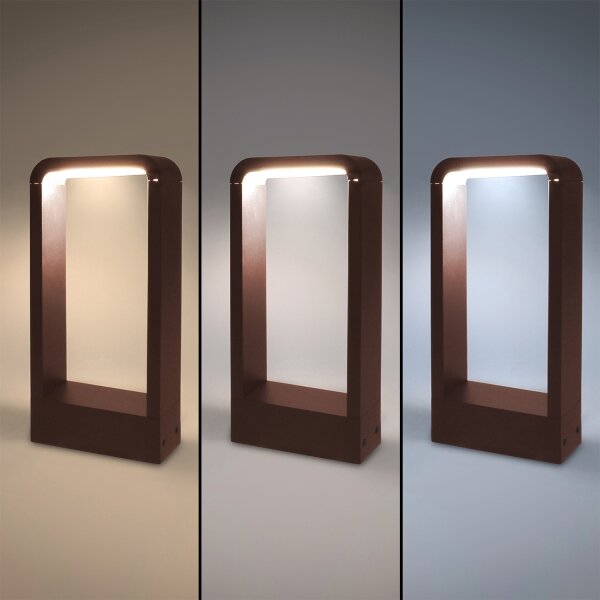 Brilagi - LED външна лампа BARI LED/7W/230V 3000/4000/6000K кафява IP54 30 cm