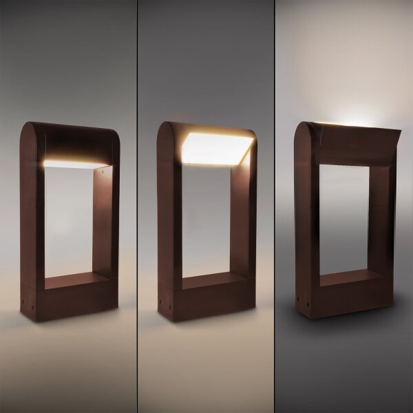 Brilagi - LED външна лампа CROTONE LED/7W/230V кафява IP54 30 см