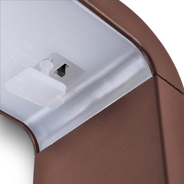 Brilagi - LED външна лампа BARI LED/7W/230V 3000/4000/6000K кафява IP54 80 см