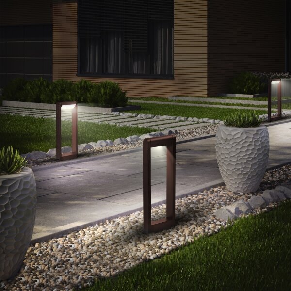 Brilagi - LED външна лампа CROTONE LED/7W/230V кафява IP54 50 см
