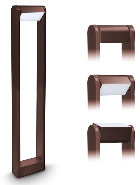 Brilagi - LED външна лампа CROTONE LED/7W/230V кафява IP54 80 см
