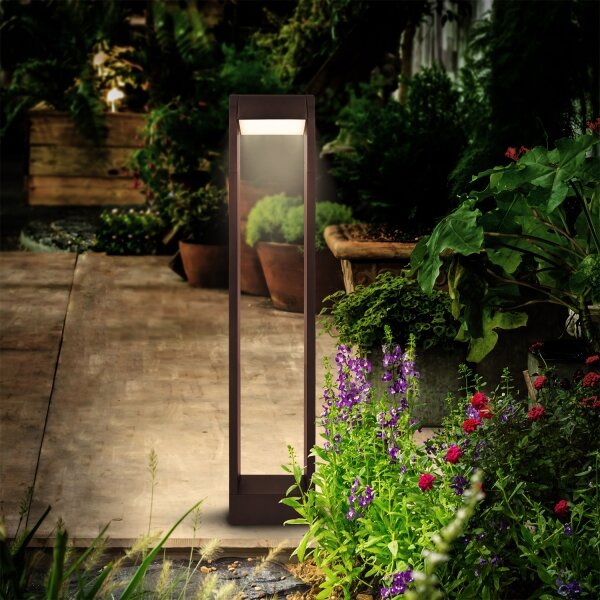 Brilagi - LED външна лампа CROTONE LED/7W/230V кафява IP54 80 см