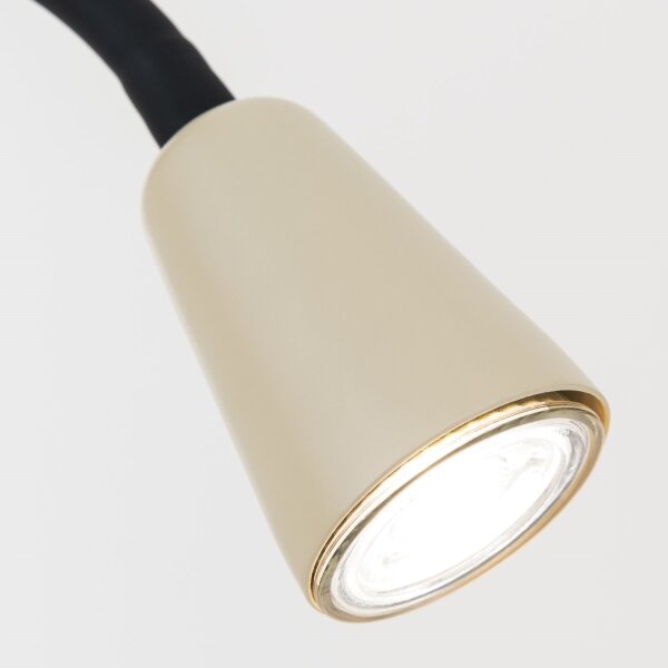 Orion - Гъвкава настолна лампа с щипка DOTTY 1xGU10/10W/230V бежова/черна