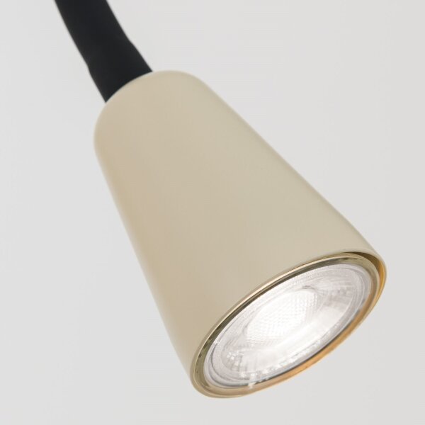 Orion - Димируема гъвкава стенна лампа DOTTY 1xGU10/10W/230V бежова/черна