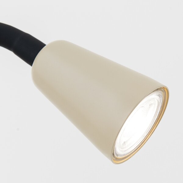 Orion - Гъвкава настолна лампа с щипка DOTTY 1xGU10/10W/230V бежова/черна