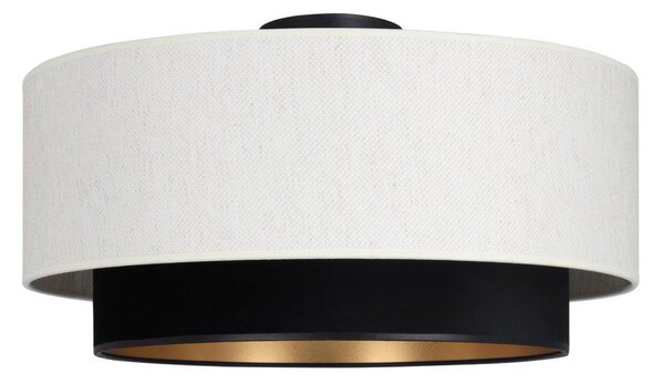 Tavanно осветително тяло NATIA 1xE27/60W/230V, диаметър 45 см, бяло/черно