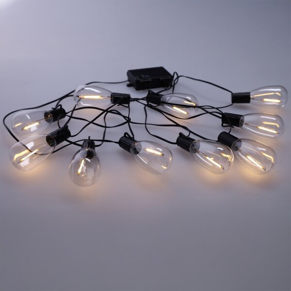 Brilagi - LED външна гирлянда 10xLED/3xAA 3,2m IP44 топла бяла