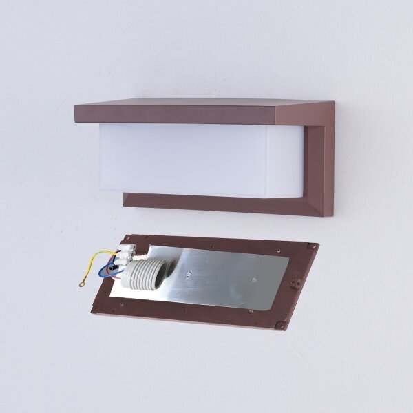 Brilagi - Външно стеново осветително тяло BRICKY 1xE27/60W/230V кафяво IP54