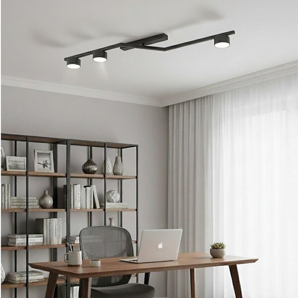 Плафон SKAN 3xGX53/12W/230V, черен